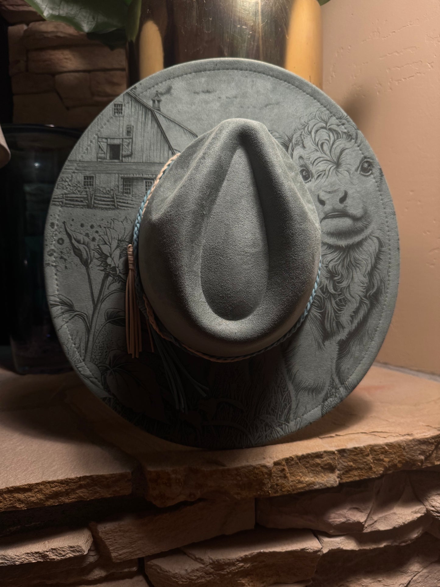 Wildest Dreams Vegan Suede Wide Brim Hat