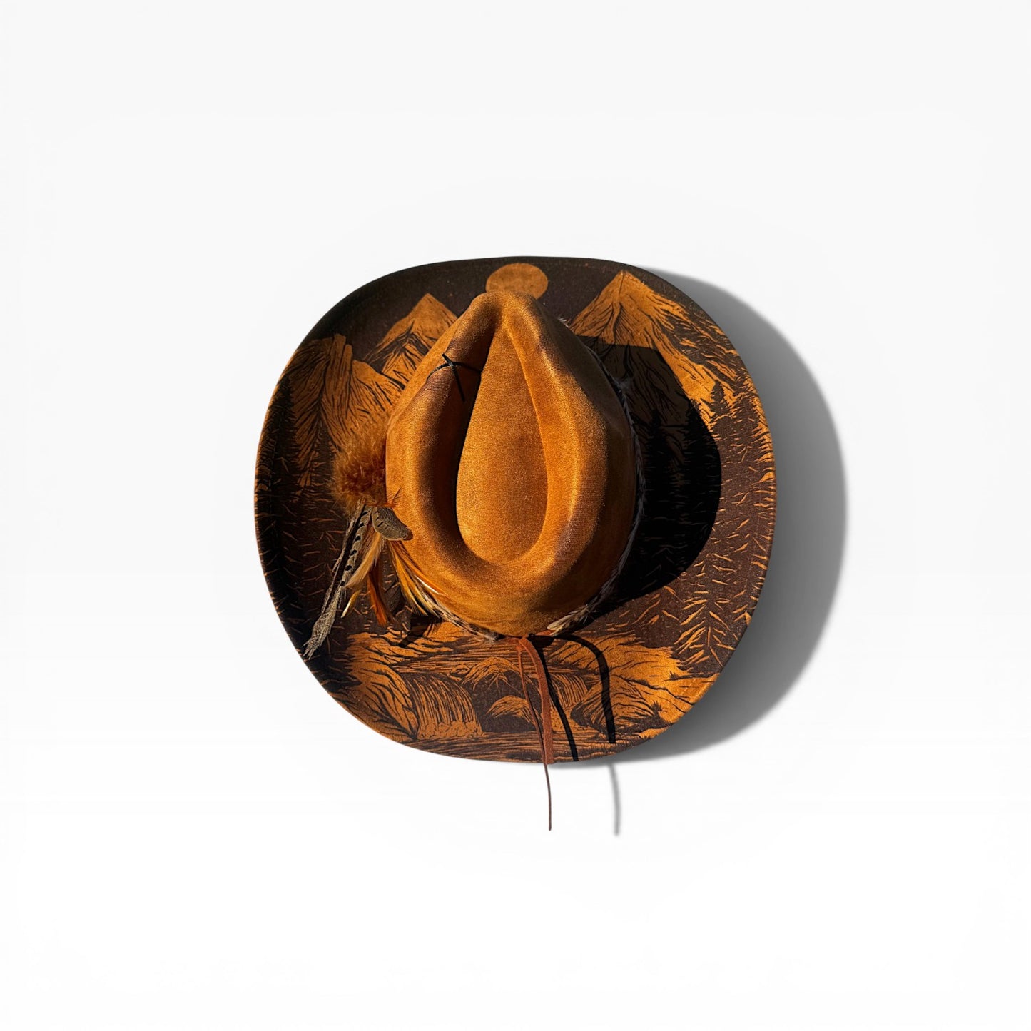 The Alpenglow Vegan Suede Wide Brim Hat