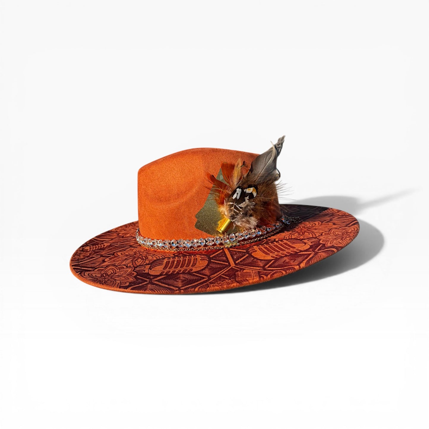 The Lucky 13 Vegan Suede Wide Brim Hat