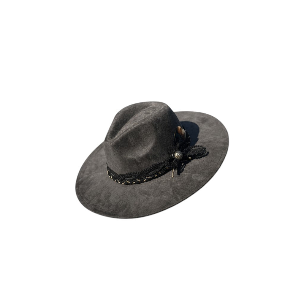 The Hidden Verse Vegan Suede Wide Brim Hat