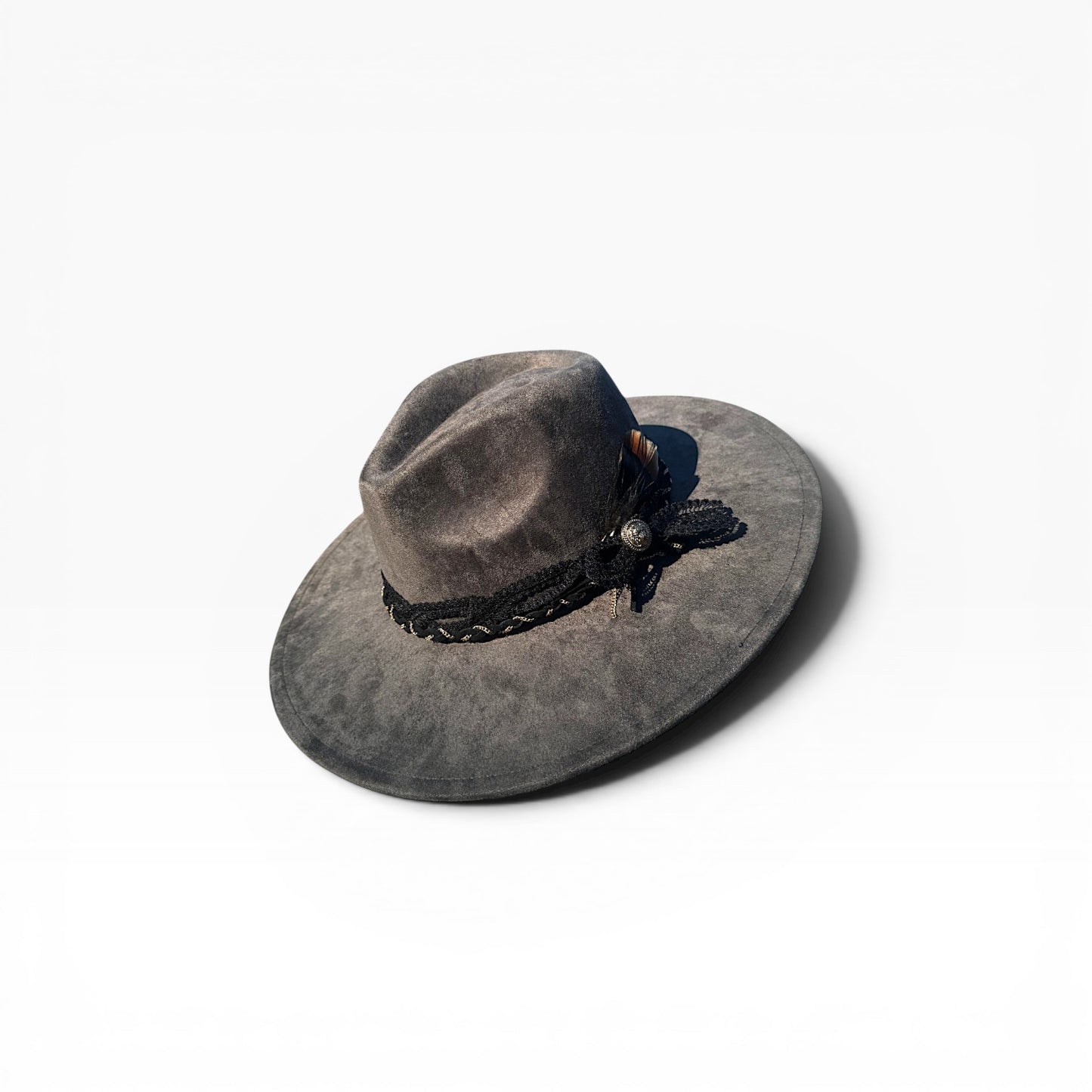 The Hidden Verse Vegan Suede Wide Brim Hat