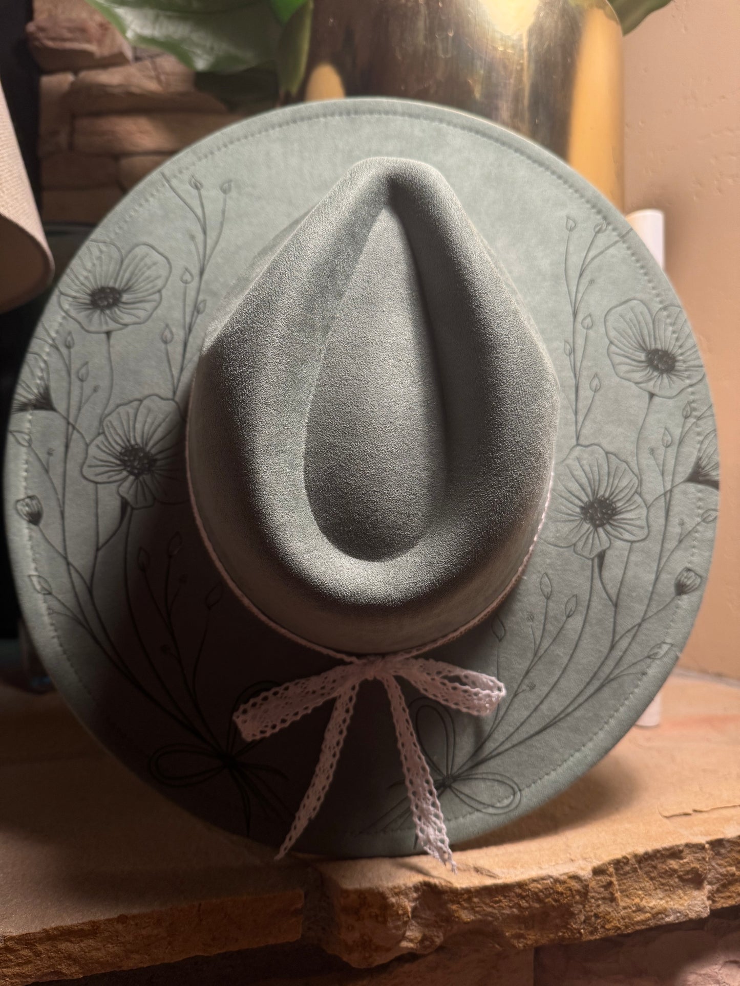 Wild & Rooted Vegan Suede Wide Brim Hat