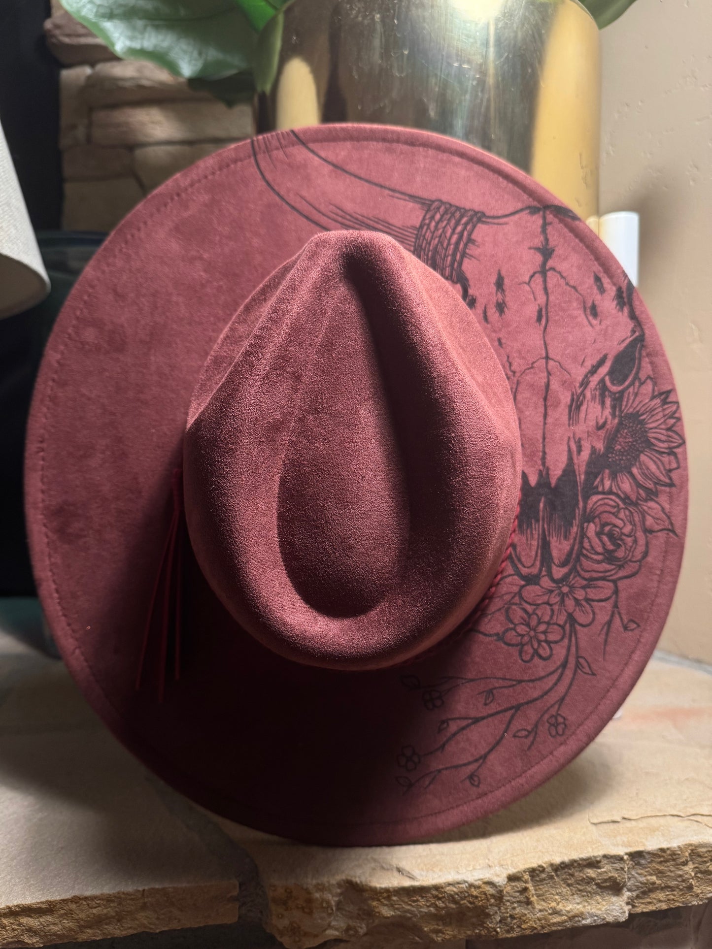 Desert Spirit Vegan Suede Wide Brim Hat