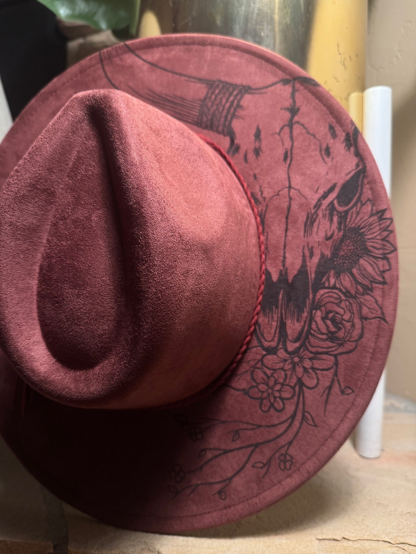 Desert Spirit Vegan Suede Wide Brim Hat