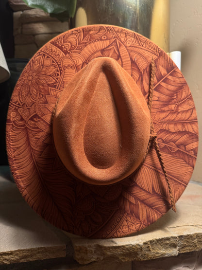 Wild Spirit Vegan Suede Wide Brim Hat