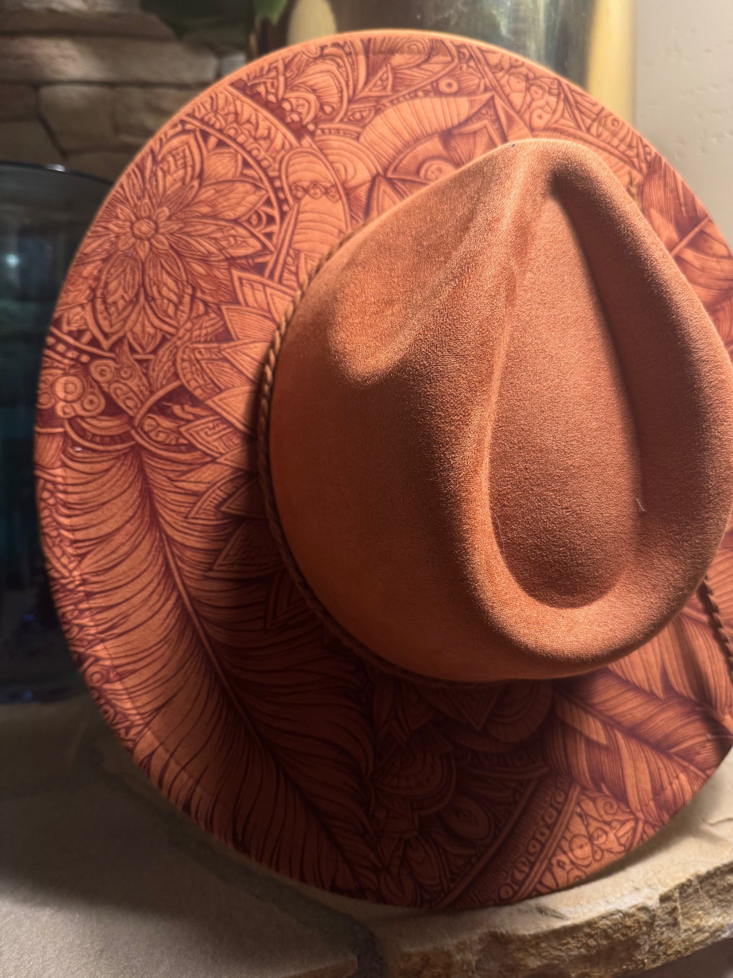 Wild Spirit Vegan Suede Wide Brim Hat