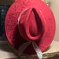Rose Marie Vegan Suede Wide Brim Hat