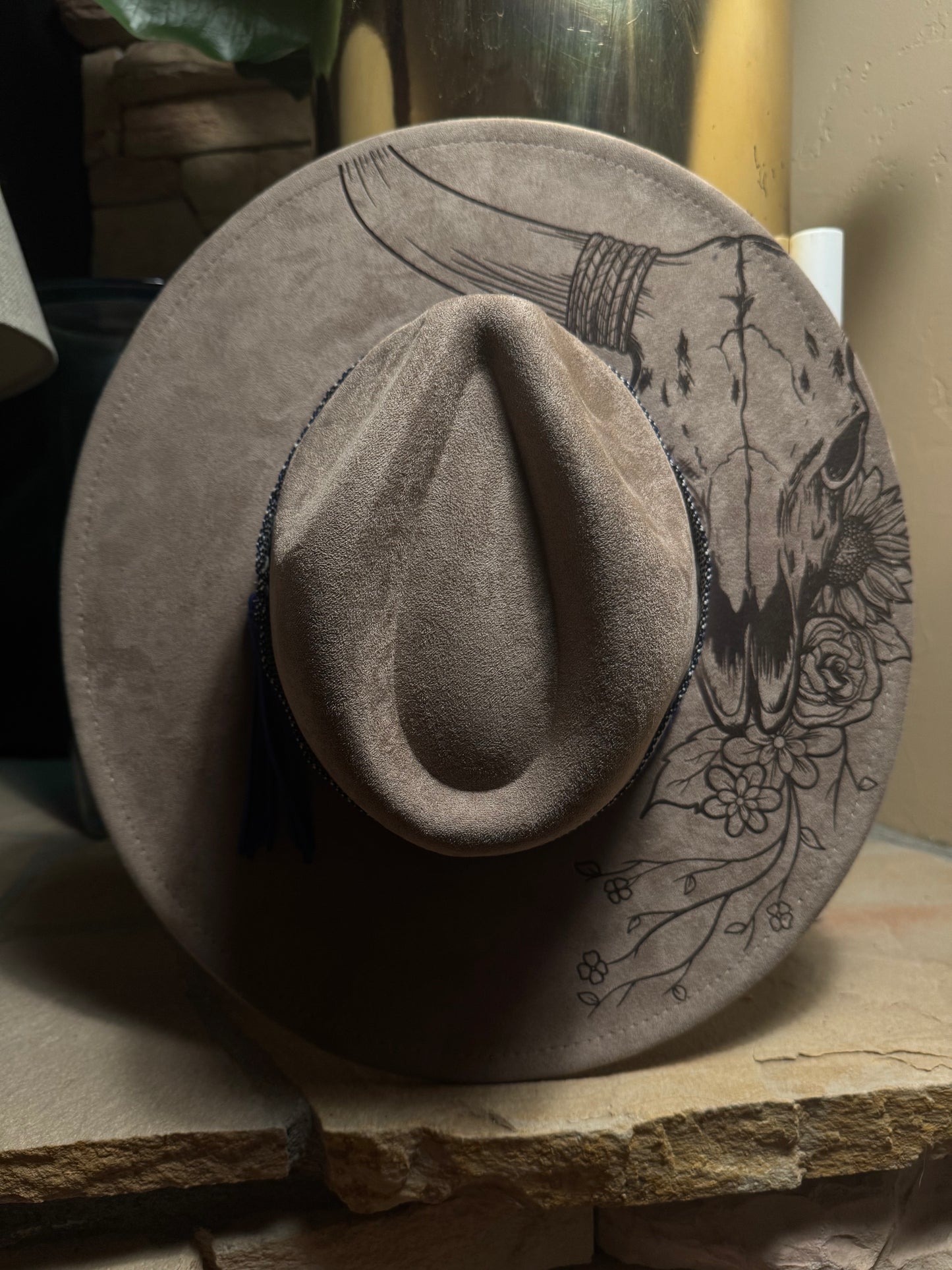 Desert Spirit Vegan Suede Wide Brim Hat