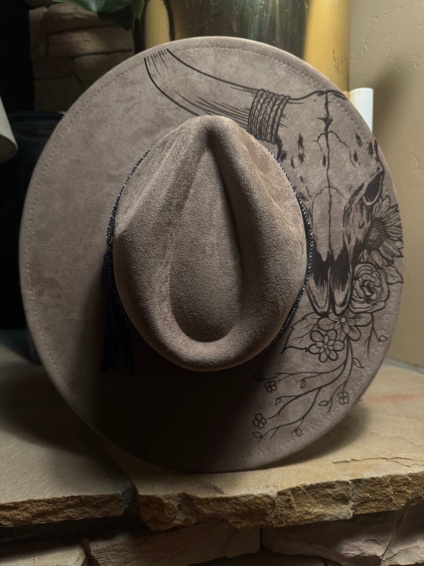 Desert Spirit Vegan Suede Wide Brim Hat