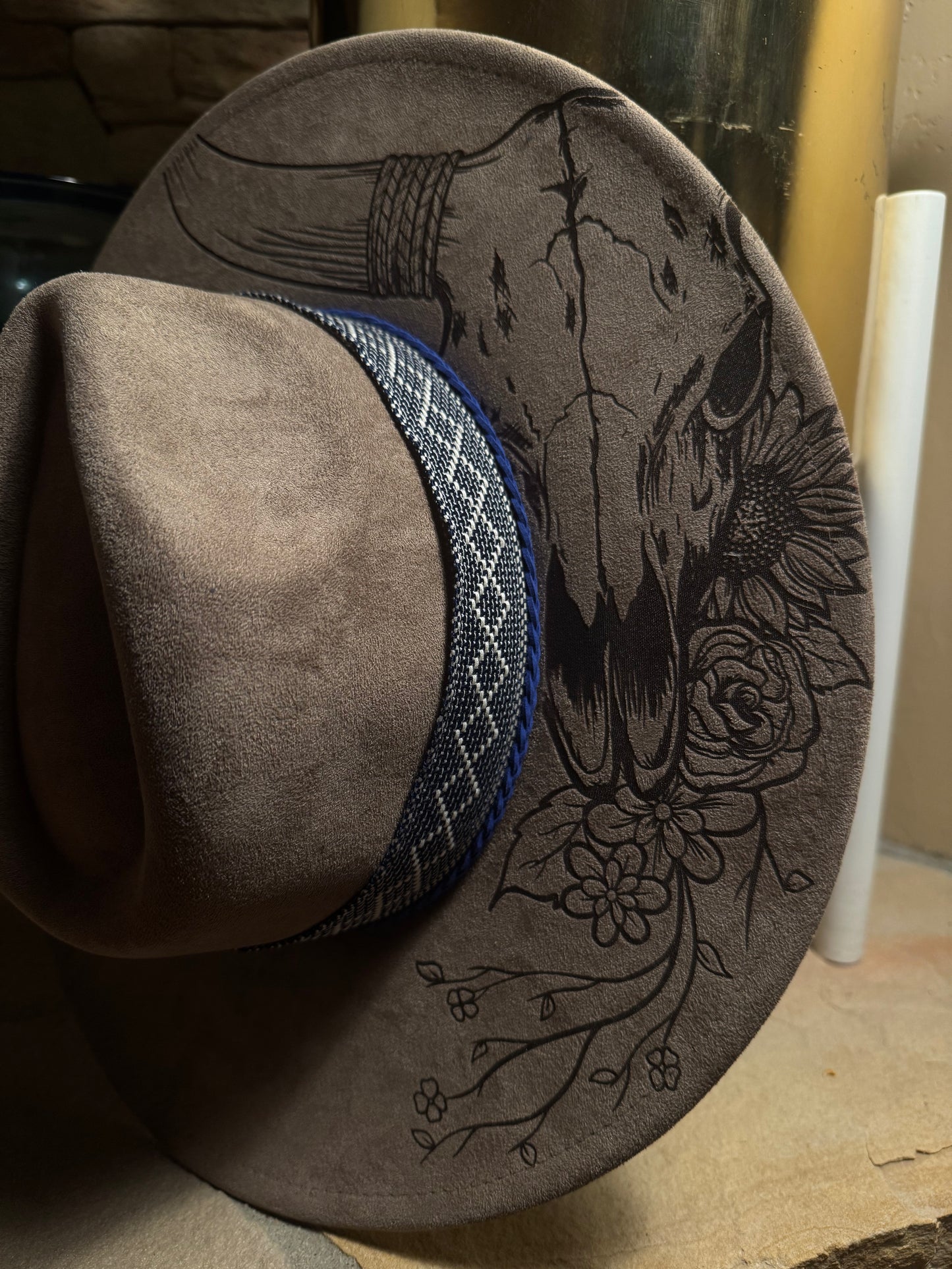 Desert Spirit Vegan Suede Wide Brim Hat