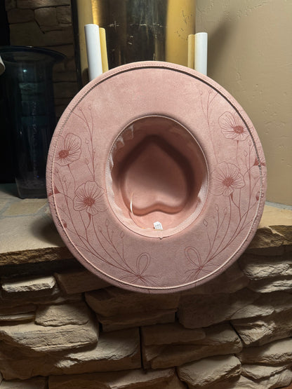 Wild & Rooted Vegan Suede Wide Brim Hat